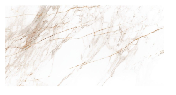 Fliese Qua Calacatta Goldie Glossy Rektifiziert 60cm x 120cm 1 Paket 2,16qm