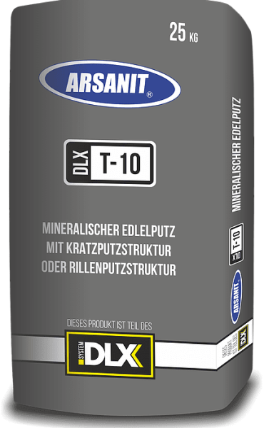 Scheibenputz Kratzputz Edelputz Mineralputz - 2.00mm Körnung ARSANIT DLX T-10 25 Kg