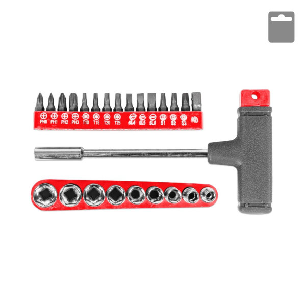 Schraubendreher mit Griff "T" Set 25 Elemente