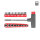Schraubendreher mit Griff "T" Set 25 Elemente