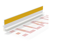 PVC Anputzleiste Leibungsprofil mit Gewebe 2,5m