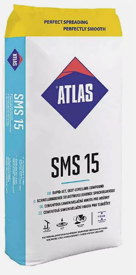 Ausgleichsmasse selbstverlaufend schnellbindend für innenbereich Zementbasis 3-30 mm ATLAS SMS30 25Kg