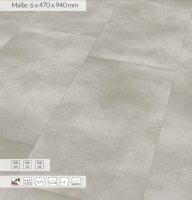 XXL Format Rigit Vinyl Fliesenoptik Cement Light 6 x 470...