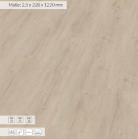 Klebe-Vinylboden Eiche Moritzburg 0,5 mm Nutzschicht 2,5...