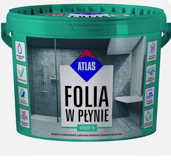 Flüssigfolie Eimer gebrauchsfertig Abdichtung Innenbereich Atlas Woder W 4,5Kg